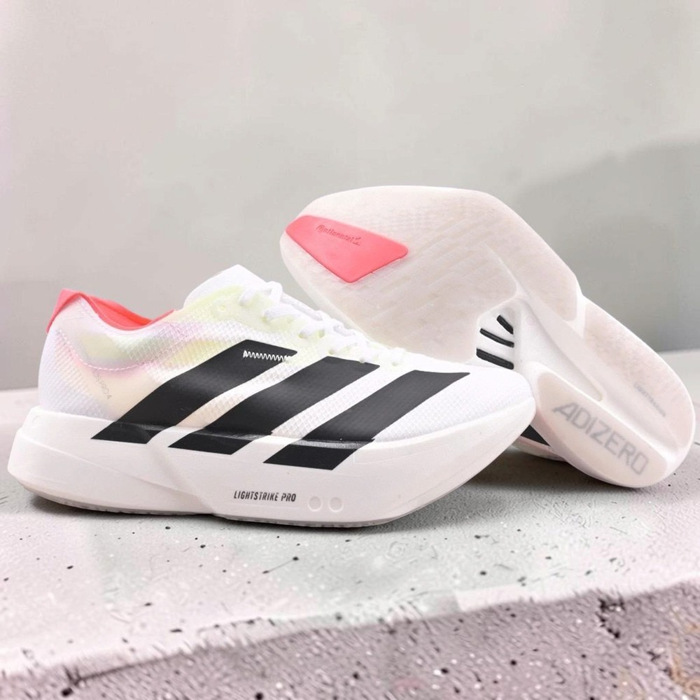 Adidas Adizero Adios Pro 4 Men's 12.5 Cloud White Black Red JR1094 New